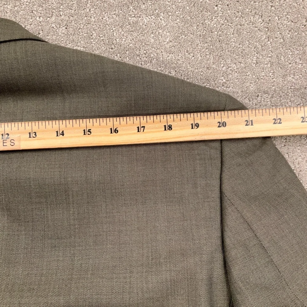 Stafford Suit‎ Men 44L 37W 30L Sage Green Classic Career Wool VTG